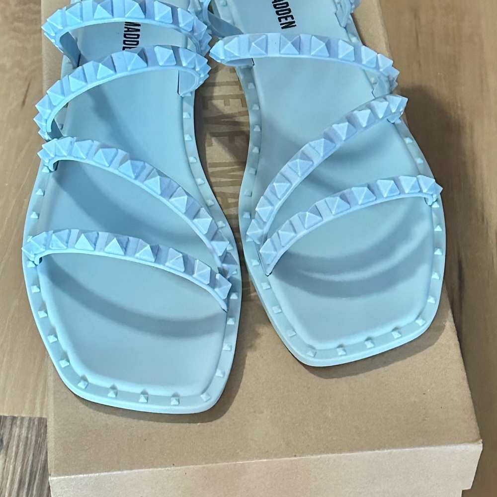 Steve Madden Women's Blue Studded Sandals